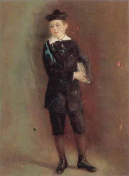 Pierre Renoir The Schoolboy(Andre Berard) China oil painting art